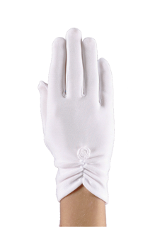 Dívčí rukavice bílé REK - 05 