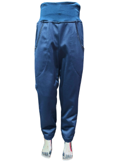 Dětské kalhoty softshellové  zateplené pružné tmavě modré Elegantbaby