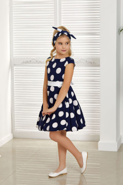 Dívčí a dětské puntíkované šaty- stylové a hravé, na běžné nošení i slavnostní příležitosti.