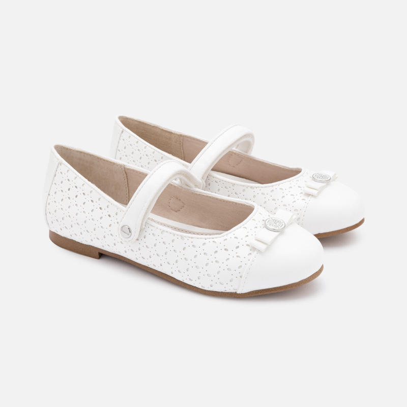 Dívčí bílé společenské boty Mayoral 36-37 47143