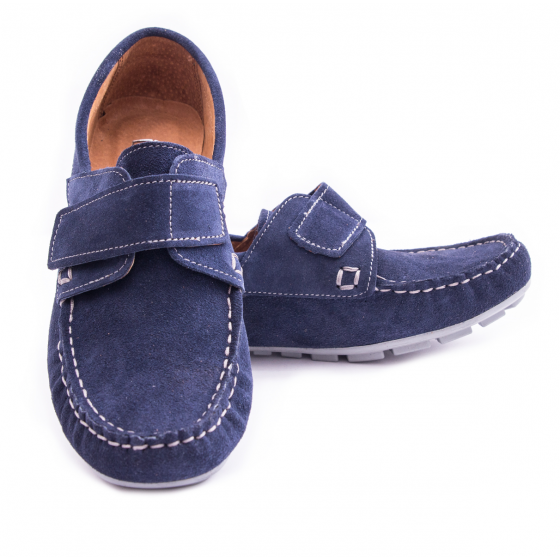 Chlapecké boty kožené modré B18