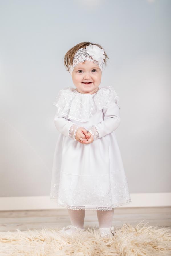 Dívčí šaty bílé Artex A76