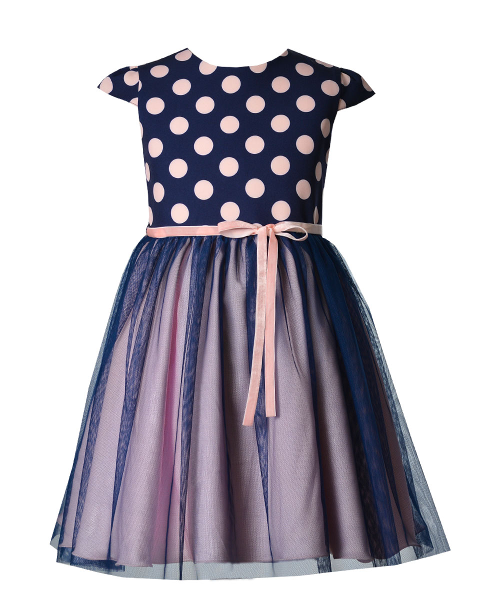 Dívčí šaty Daisy růžovo modré s tylem Emma