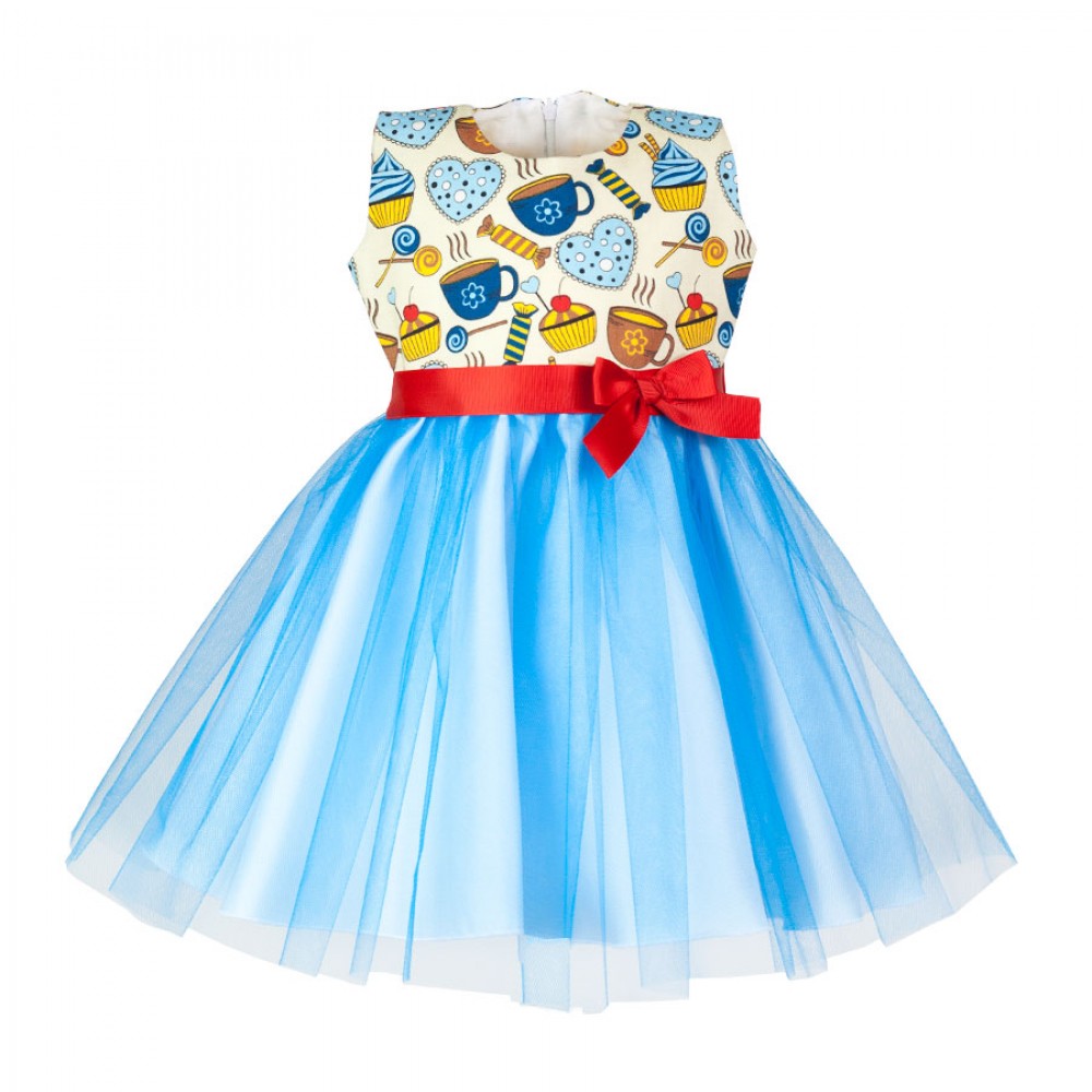 Dívčí šaty Alusia modré