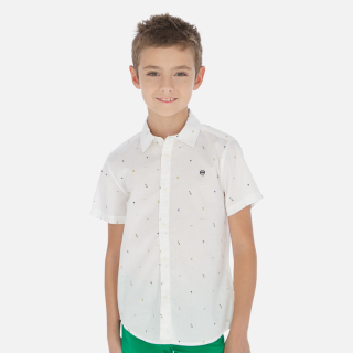 Chlapecká košile Mayoral bílá vzorek 6152