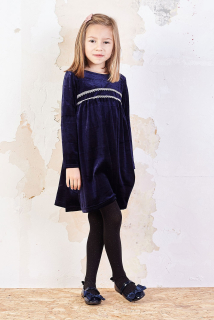Dívčí šaty tmavě modré Livia 