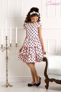 Dívčí šaty růžové Jomar 864 G 98-152