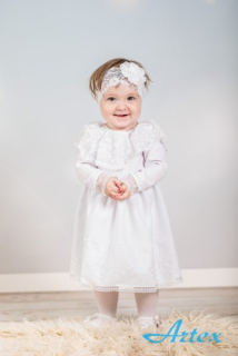 Dívčí šaty bílé Artex A130