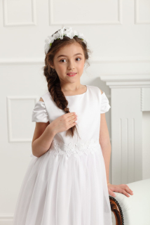 Dívčí šaty Charlotta bílé Emma