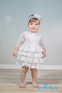 Dívčí šaty bílé Artex A79