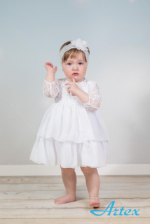 Dívčí šaty bílé Artex A80