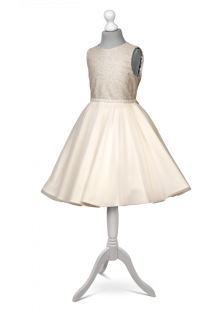 Dívčí šaty Blanka EC - 060 s tylem