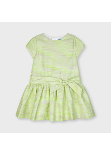 Dívčí šaty Mayoral  zelené se stříbrným 3921