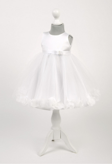 Dívčí šaty bílé Zvonečková víla