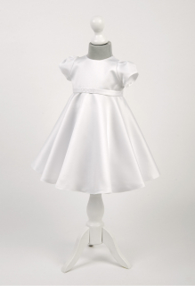 Dívčí šaty na křtiny/svatbu bílé Mini girl MK4