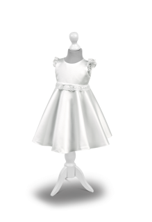 Dívčí šaty na křest/svatbu bílé Lilinka MK37