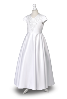 Dívčí bílé šaty Emilka BZ - 040