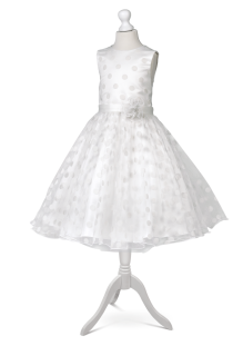 Dívčí luxusní šaty Blanka GRA - 147 smetanové 