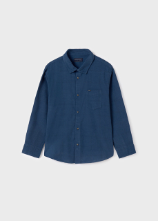 Chlapecká modrá manšestrová košile Mayoral 7186