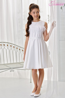 Dívčí šaty s tylem bílé Jomar 900